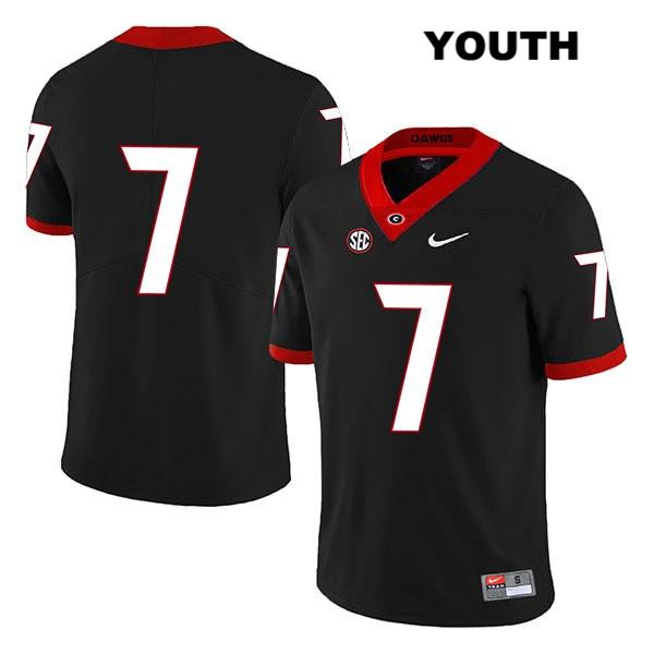 Georgia Bulldogs Youth D'Andre Swift #7 NCAA No Name Legend Authentic Black Nike Stitched College Football Jersey PEQ4156KH